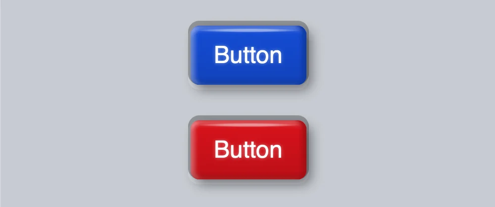 Digital buttons that have convex and concave shapes so they look like buttons that can be pressed even though they're digital